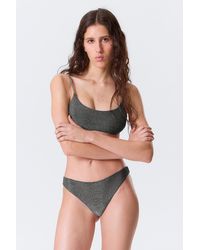Weekday - Mid-Rise Glitter Brazilian Bikini Bottoms - Lyst