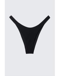 Weekday - Mid-Rise Ruched Brazilian Bikini Bottoms - Lyst