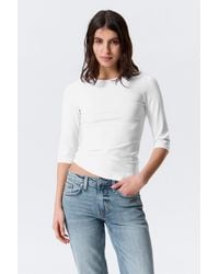 Weekday - Fitted Three-Quarter Sleeve Top - Lyst