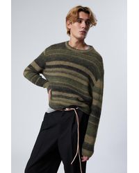 Weekday - Gestreifter Pullover Mit Normaler Passform - Lyst