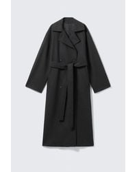Weekday - Kia Oversized Wool-Blend Double-Breasted Coat - Lyst