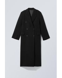 Weekday - Oversized Double-Breasted Wool-Blend Coat - Lyst