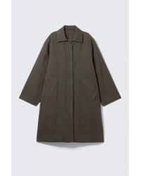 Weekday - Loose Fit Canvas Car Coat - Lyst
