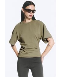 Weekday - Draped Fitted T-Shirt - Lyst