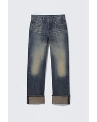 Weekday - Orbit Mid Rise Regular Fold-Up Jeans - Lyst