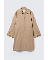 Monki - Relaxed Single-Breasted Car Coat - Lyst