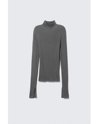 Weekday - Ribbed Fitted Turtleneck - Lyst