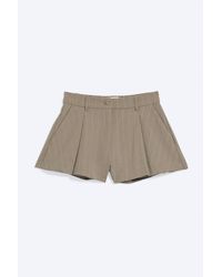 Monki - Relaxed Pleated Mini Suiting Shorts - Lyst
