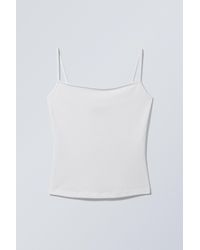 Weekday - Slim Fitted Cotton Singlet - Lyst