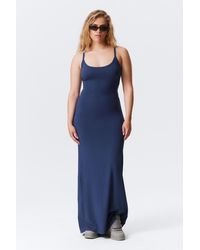 Weekday - Smooth Strap Maxi Dress - Lyst