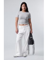 Weekday - Loose Carpenter Linen Blend Trousers - Lyst