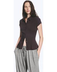 Weekday - Slim Fit Short-Sleeved Crepe Shirt - Lyst