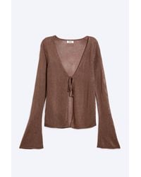 Monki - V-Neck Knitted Cardigan - Lyst