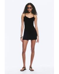 Weekday - V-Neck Jersey Mini Dress - Lyst