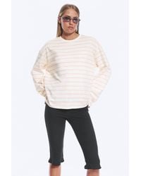 Monki - Long-Sleeved Cotton T-Shirt - Lyst