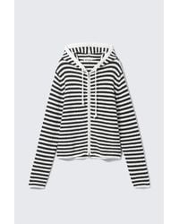 Weekday - Knitted Slim Fit Zip Hoodie - Lyst