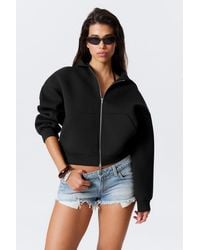 Weekday - Oversized Scuba Zip-Hoodie - Lyst