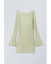 Weekday - Short Knitted Linen Blend Dress - Lyst