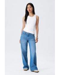 Weekday - Imoo Low Rise Loose Wide Leg Jeans - Lyst