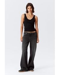 Weekday - Imoo Low Rise Loose Wide Leg Jeans - Lyst