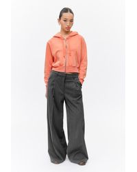 Weekday - Pleated High Waist Wide Leg Suiting Trousers - Lyst