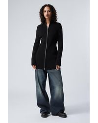 Weekday - Laila Long Zip Cardigan - Lyst