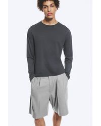 Weekday - Shrunken Long-Sleeved Cotton T-Shirt - Lyst