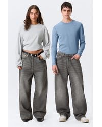 Weekday - Astro Mid Rise Loose Baggy Leg Jeans - Lyst