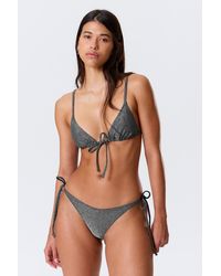 Weekday - Printed Triangle Bikini Top - Lyst