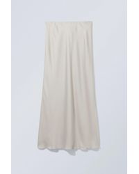 Weekday - Trace Pull On Satin Skirt - Lyst
