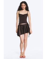 Monki - Asymmetric Wrap Mini Skirt - Lyst