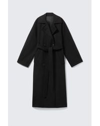 Weekday - Kia Oversized Wool-Blend Double-Breasted Coat - Lyst