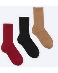 Weekday - 3-Pack Ribbed Sporty Crew Socks - Lyst