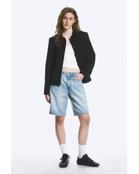 Weekday - Monterey Low Rise Denim Shorts - Lyst