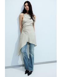 Weekday - Asymmetric Sleeveless Cowl-Neck Midi Dress - Lyst