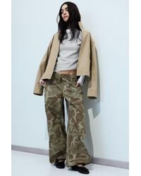 Weekday - Low Rise Baggy Ripstop Trousers - Lyst