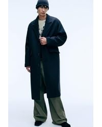 Weekday - Oversized Single-Breasted Wool Blend Coat - Lyst