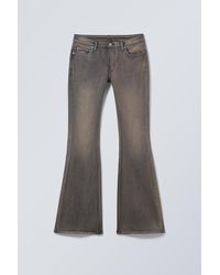 Weekday - Flame Low Rise Slim Flared Leg Jeans - Lyst