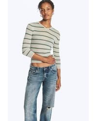 Monki - Slim Knitted V-Neck Sweater - Lyst