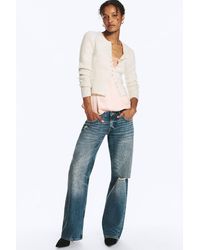 Monki - Imoo Studded Low Rise Loose Wide Jeans - Lyst