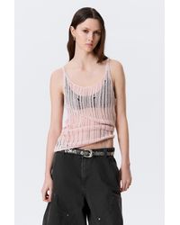 Weekday - Textured Knitted Tank Top - Lyst