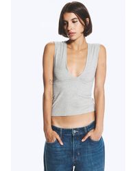 Weekday - Fitted V-Neck Sleeveless Top - Lyst