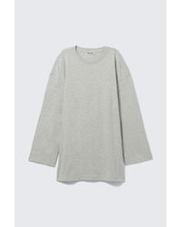 Weekday - Oversized Long-Sleeved T-Shirt Dress - Lyst