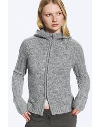 Weekday - Knitted Zip Hoodie - Lyst