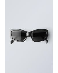 Weekday - Rectangular Semi-wide Sunglasses - Lyst