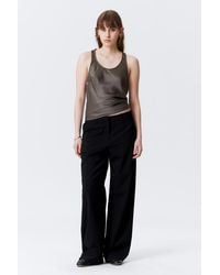 Weekday - Low-Waisted Loose Fit Suit Trousers - Lyst