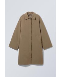 Weekday - Oversized Padded Car Coat - Lyst