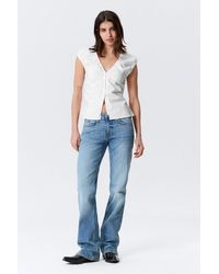 Weekday - Sleeveless V-Neck Cotton Top - Lyst