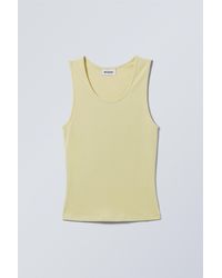 Weekday - Smooth Fitted Tank Top - Lyst