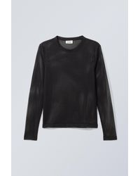 Weekday - Sporty Mesh Long Sleeved T-shirt - Lyst